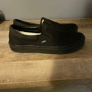 All black vans size 8.5 women